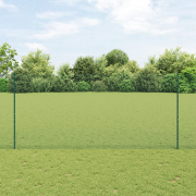 vidaXL Svetsat Stängsel med 22 U-poster Grön 1.4x50 m Stål