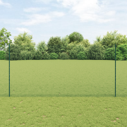 vidaXL Staketstolpar 5 st U-Kanal Grön 160 cm Stål