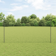 vidaXL Staketstolpar 22 st U-Kanal Grå 150 cm Stål