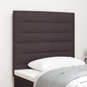 vidaXL Sänggavel Linjer Design Mörk Brun 100 cm Tyg