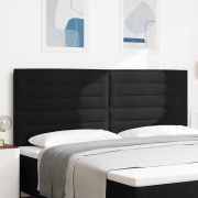 vidaXL Sänggavel Linje Design Svart 200 cm Tyg