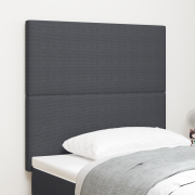 vidaXL Sänggavel Enkel Design Mörk Grå 90 cm Sammet