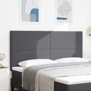 vidaXL Sänggavel Enkel Design Mörkgrå 180 cm Sammet