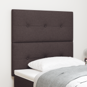 vidaXL Sänggavel Med Knappar Mörkbrun 80 cm Tyg