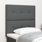 vidaXL Sänggavel Med Knappar Grå 90 cm Tyg