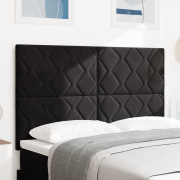 vidaXL Sänggavel med diamantdesign, Svart, 160 cm Sammet