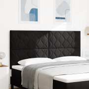 vidaXL Diamond Blocks sänggavel i svart sammet, 180 cm