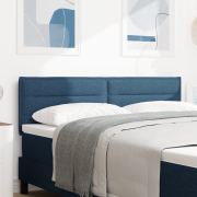 vidaXL LED-sänggavel Linjer Design Blå 72 cm Tyg