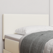 vidaXL LED Sänggavel Enkel Design Grädde 100 cm Corduroy Tyg