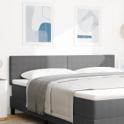 vidaXL LED Huvudgavel Enkel Design Ljusgrå 90 cm Kordflor