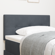 vidaXL LED Sänggavel med knappar mörkgrå 80 cm sammet