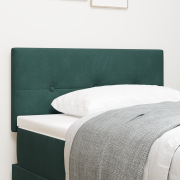 vidaXL LED Sänggavel med knappar mörkgrön 90 cm sammet