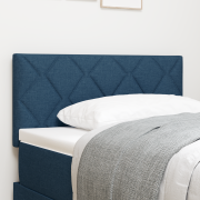 Blå LED Sänggavel med Diamantblock Design, 100 cm Tyg, Sänggavel med D...