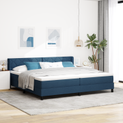 vidaXL Bäddmadrass med blått tyg 200 x 200 cm