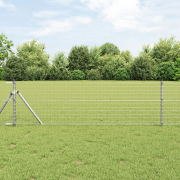 vidaXL Stängselstolpar 52 st Ø32 mm 100 cm Galvaniserat Stål