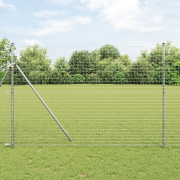 vidaXL Staketstolpar 52 st Ø32 mm 200 cm Galvaniserat Stål