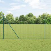 vidaXL Staketstolpar med Spik 52 st Ø32 mm 180 cm Galvaniserat Stål