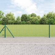 vidaXL Stängselstolpar med basplattor 26 st Ø32mm 70cm Galvaniserat st...