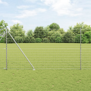 vidaXL Euro Stängsel med 7 Spikposter 1,5x10 m Galvaniserat Stål