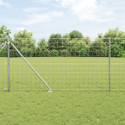 vidaXL Euro Fence med 7 spike-poster 1x10 m galvaniserat stål