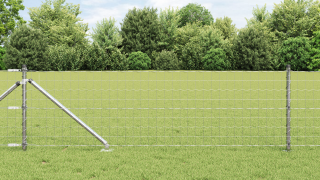 vidaXL Euro Stängsel med 13 Spikposter 0.8x25 m Galvaniserat Stål