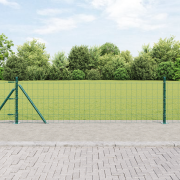 vidaXL Euro Stängsel med 7 Flänsade Stänger 0.6x10 m Galvaniserat Stål