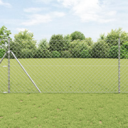 vidaXL Kedjestängsel med 7 Stänger 1.4x10 m Galvaniserat Stål