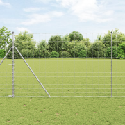 vidaXL Fältstängsel 1.6x25 m Galvaniserat stål