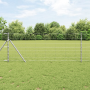 vidaXL Fältstängsel 0.8x50 m Galvaniserat stål