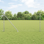 vidaXL Fältstängsel 1.2x25 m Galvaniserat Stål