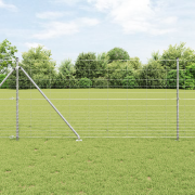 vidaXL Fältstängsel 1,2x25 m Galvaniserat stål