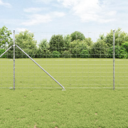 vidaXL Fältstaket 1.4x25 m Galvaniserat Stål