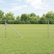 vidaXL Fältstaket 0.8x50 m Galvaniserat Stål