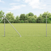 vidaXL Fältstängsel 1,2x50 m Galvaniserat Stål