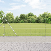 vidaXL Fältstängsel 1.2x25 m Galvaniserat Stål