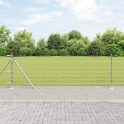 vidaXL Fältstängsel 0.8x50 m Galvaniserat stål