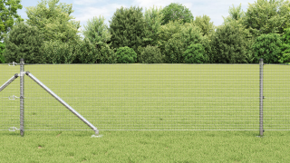 vidaXL Svetsat Trådstängsel med 13 Spike-Poster 0,6x100 m Galvaniserat...