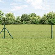 VidaXL Hexagonstaket Grön 0,5x100 m Stål