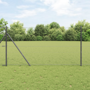 vidaXL Hexagonstaket Grå 1.2x10 m Stål