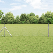 vidaXL Hexagonstängsel 0.4x50 m Galvaniserat Stål