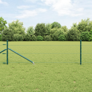 vidaXL Hexagonstängsel Grön 0.4x10 m Stål