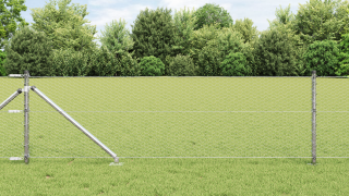 vidaXL Hexagonstängsel 0.6x25 m Galvaniserat stål