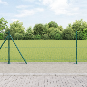 vidaXL Hexagonstängsel Grön 0.8x25 m Stål