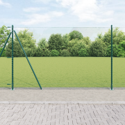 vidaXL Hexagon Stängsel Grön 1,6x25 m Stål
