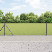 vidaXL Hexagon Staket Grå 0.6x50 m Stål