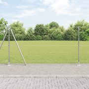 vidaXL Hexagonstaket 1.2 x 10 m Galvaniserat stål