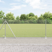 vidaXL Stängselsats 2-pak Galvaniserat stål 25 x 1 m Tuff Stängselsats