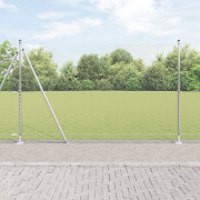 vidaXL Hexagonstängsel 1,6x25 m Galvaniserat Stål