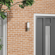 vidaXL Utomhusvägglampa Silver Rostfritt Stål IP44