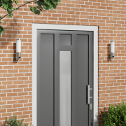 vidaXL Utomhus Vägglampor med Sensor 2 stycken Silver Rostfritt Stål I...
